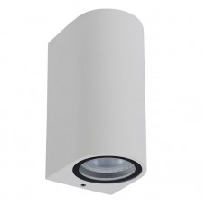 Φωτιστικό Οβάλ Διπλής Κατεύθυνσης 2xGU10 230V Αλουμινίου IP54 Λευκό 3-7920